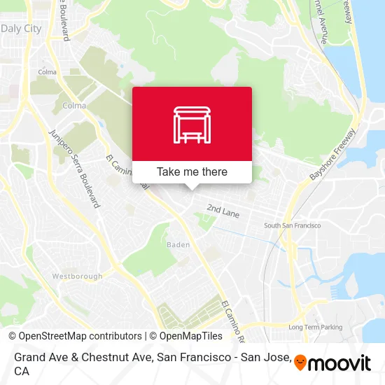 Grand Ave & Chestnut Ave map