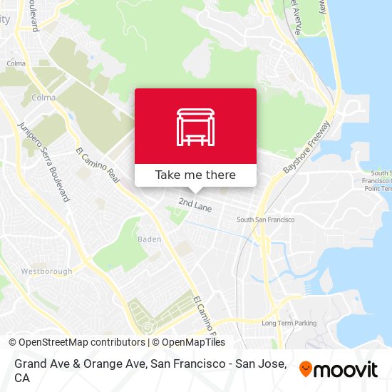 Mapa de Grand Ave & Orange Ave
