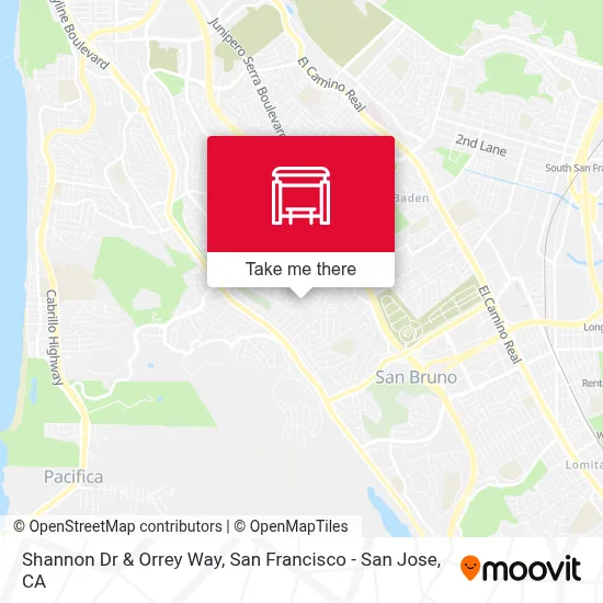 Shannon Dr & Orrey Way map