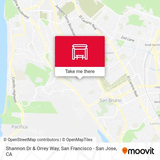 Shannon Dr & Orrey Way map