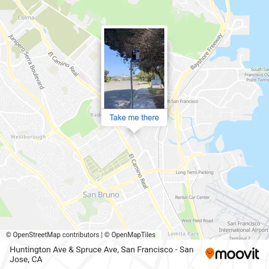 Mapa de Huntington Ave & Spruce Ave