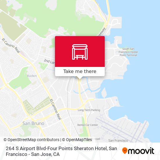 Mapa de 264 S Airport Blvd-Four Points Sheraton Hotel