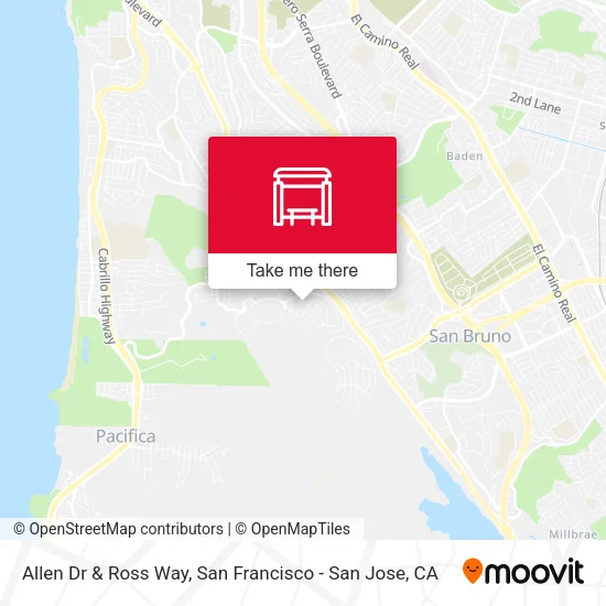 Allen Dr & Ross Way map