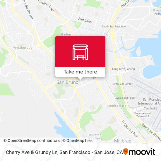 Cherry Ave & Grundy Ln map