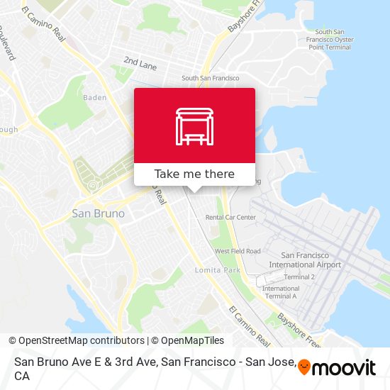 San Bruno Ave E & 3rd Ave map