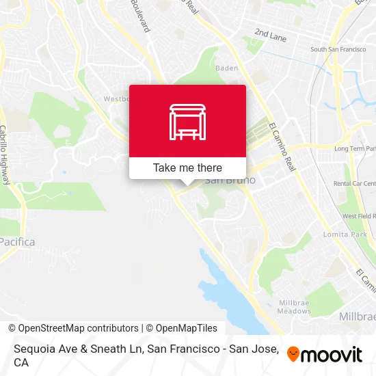 Sequoia Ave & Sneath Ln map