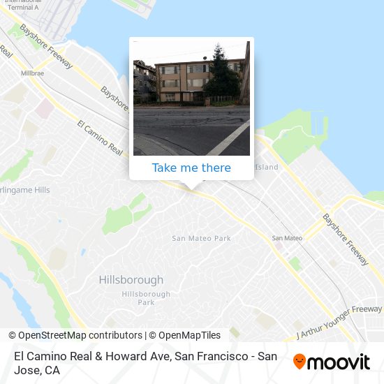 Mapa de El Camino Real & Howard Ave