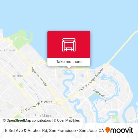 E 3rd Ave & Anchor Rd map