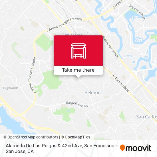 Mapa de Alameda De Las Pulgas & 42nd Ave