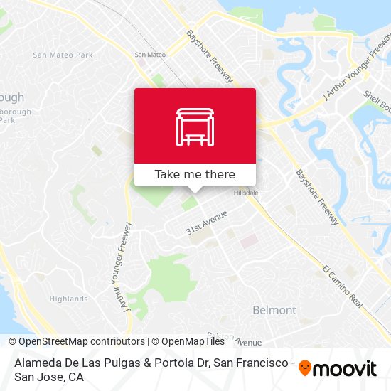 Mapa de Alameda De Las Pulgas & Portola Dr