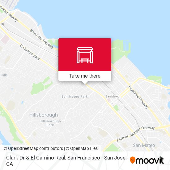 Clark Dr & El Camino Real map