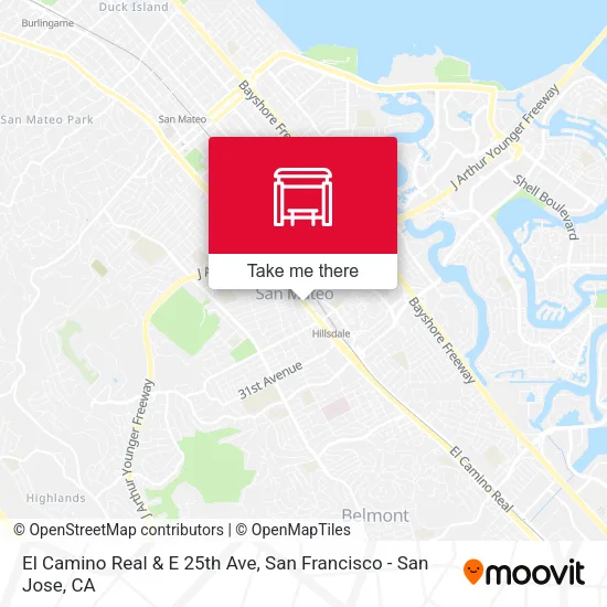 Mapa de El Camino Real & E 25th Ave