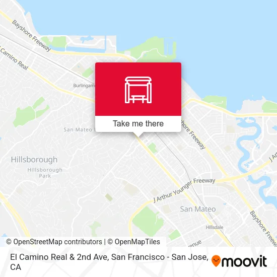 Mapa de El Camino Real & 2nd Ave