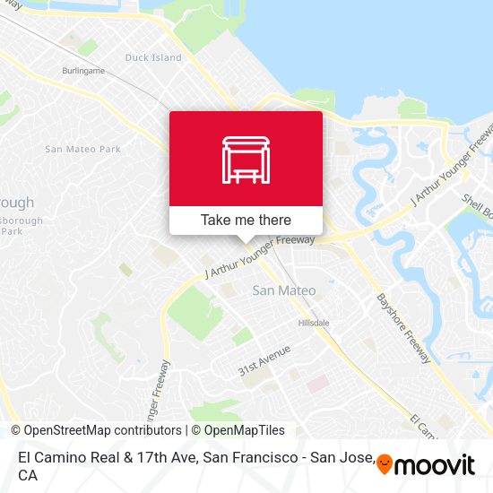 El Camino Real & 17th Ave map