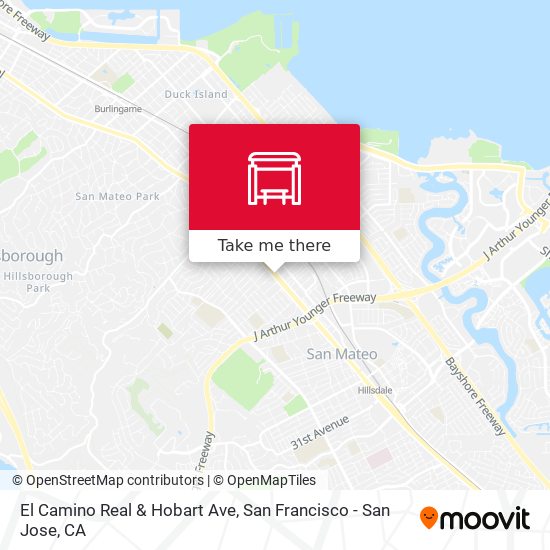 Mapa de El Camino Real & Hobart Ave