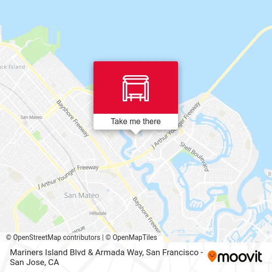 Mariners Island Blvd & Armada Way map