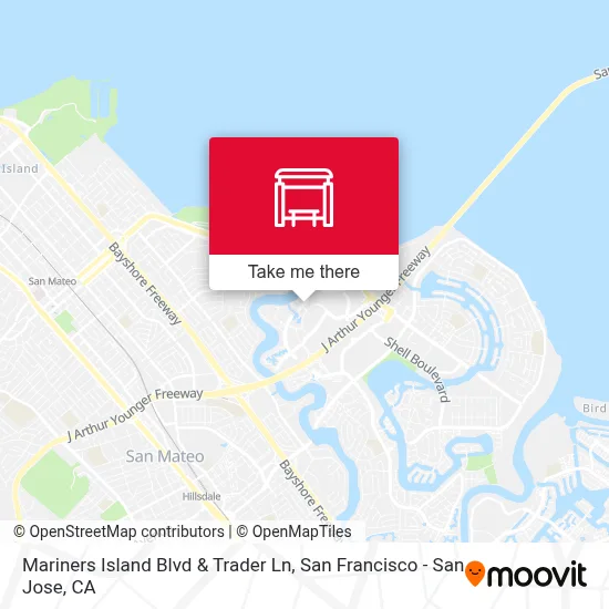Mariners Island Blvd & Trader Ln map