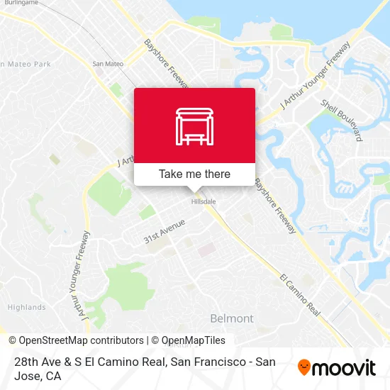 Mapa de 28th Ave & S El Camino Real