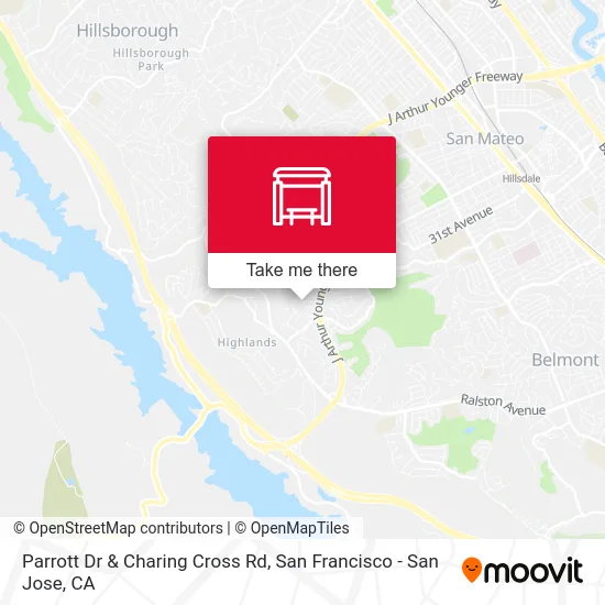 Parrott Dr & Charing Cross Rd map