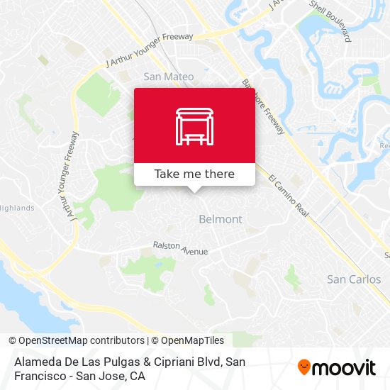 Mapa de Alameda De Las Pulgas & Cipriani Blvd