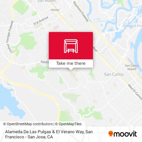 Mapa de Alameda De Las Pulgas & El Verano Way