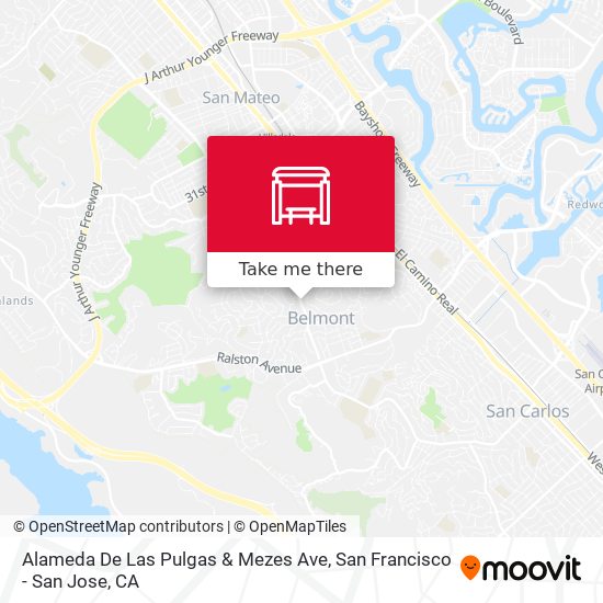 Mapa de Alameda De Las Pulgas & Mezes Ave