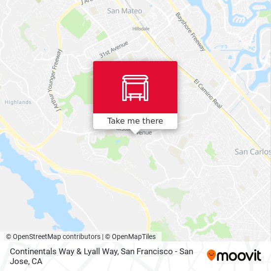 Continentals Way & Lyall Way map
