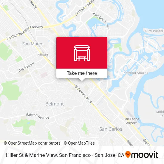 Hiller St & Marine View map