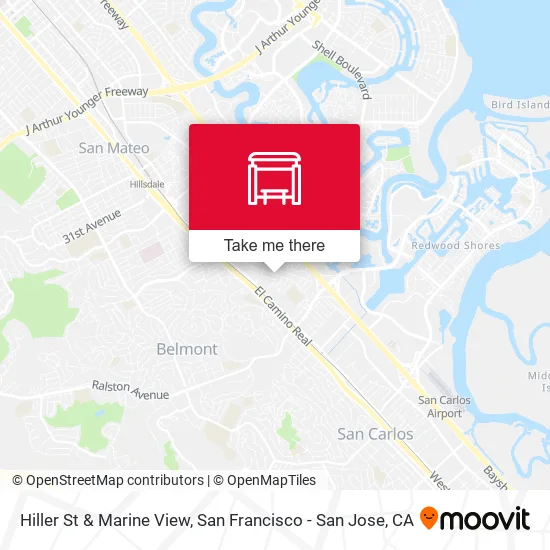 Hiller St & Marine View map