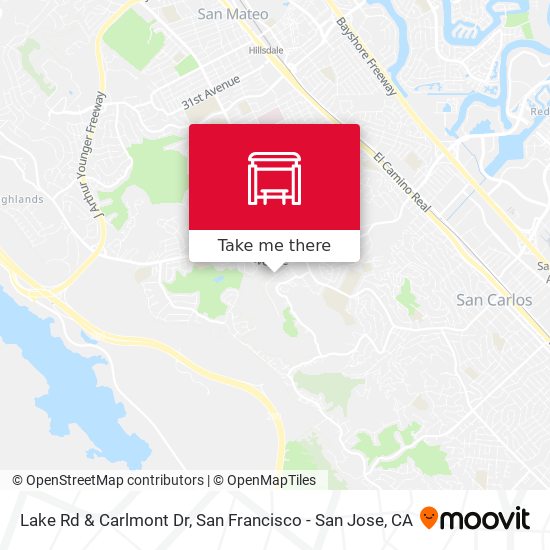 Lake Rd & Carlmont Dr map