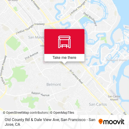 Mapa de Old County Rd & Dale View Ave
