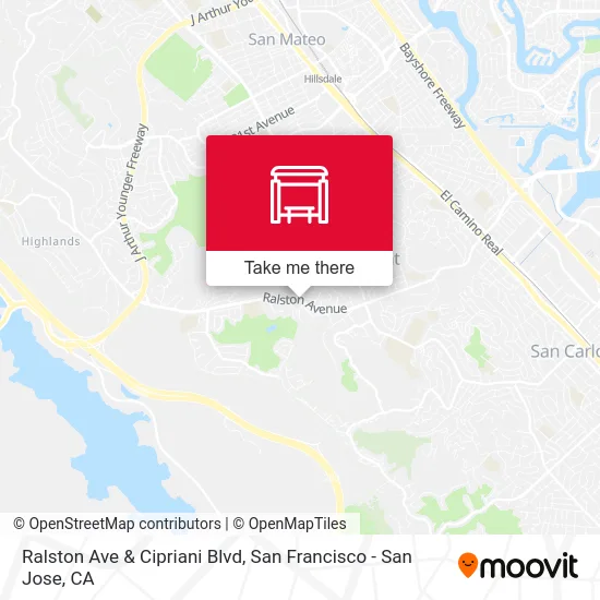Ralston Ave & Cipriani Blvd map
