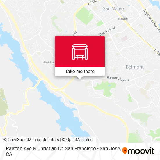 Ralston Ave & Christian Dr map