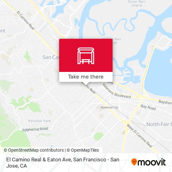 El Camino Real & Eaton Ave map