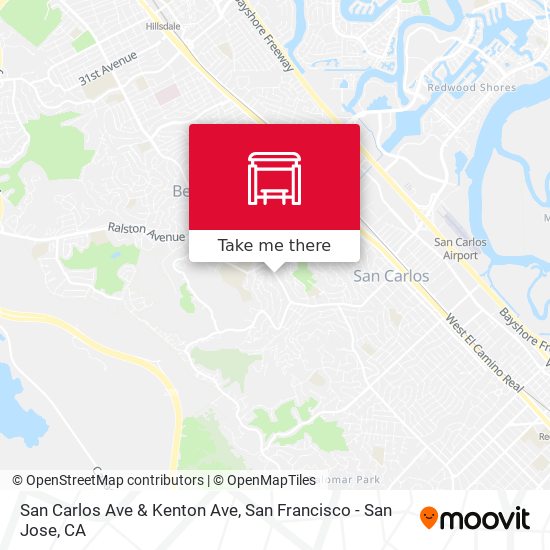 San Carlos Ave & Kenton Ave map
