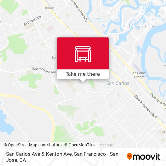 San Carlos Ave & Kenton Ave map