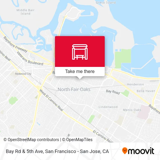 Mapa de Bay Rd & 5th Ave