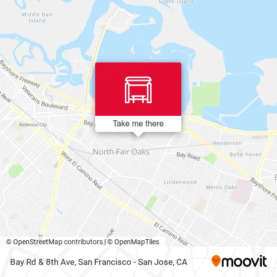 Mapa de Bay Rd & 8th Ave