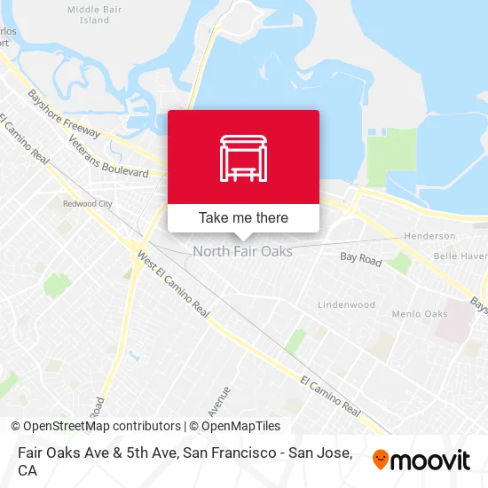 Fair Oaks Ave & 5th Ave map