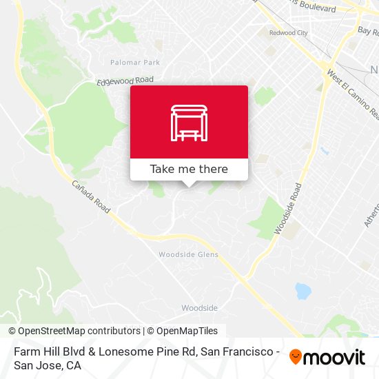 Mapa de Farm Hill Blvd & Lonesome Pine Rd