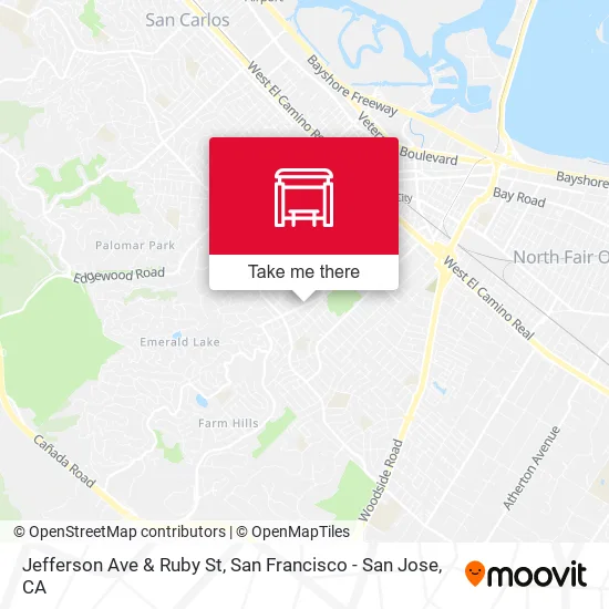 Jefferson Ave & Ruby St map