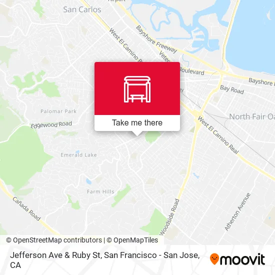 Jefferson Ave & Ruby St map