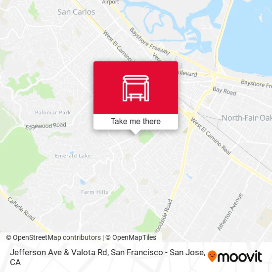 Jefferson Ave & Valota Rd map