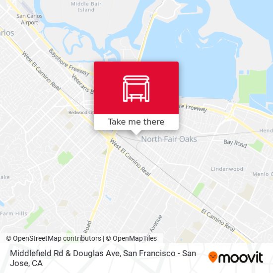 Middlefield Rd & Douglas Ave map