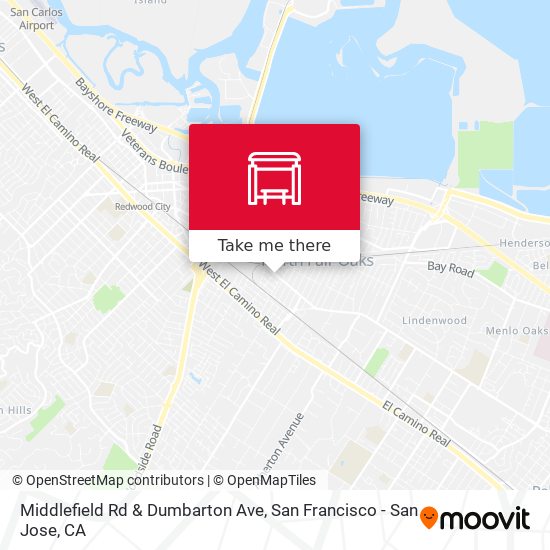 Middlefield Rd & Dumbarton Ave map