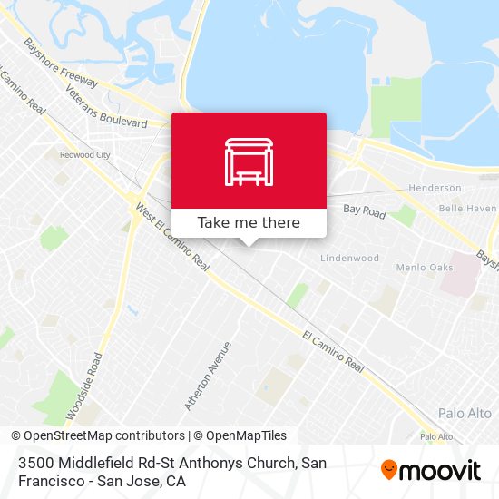 Mapa de 3500 Middlefield Rd-St Anthonys Church
