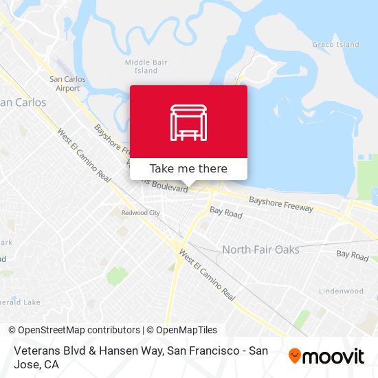 Veterans Blvd & Hansen Way map