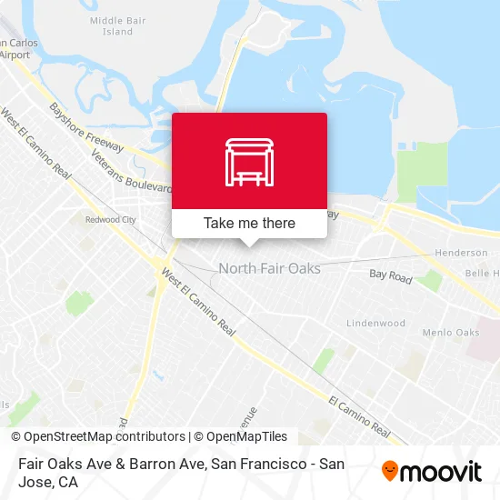 Fair Oaks Ave & Barron Ave map