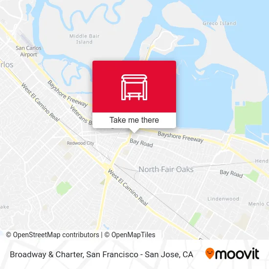 Broadway & Charter map