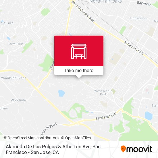 Mapa de Alameda De Las Pulgas & Atherton Ave